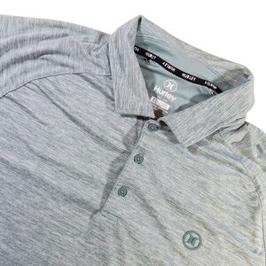 Hurley Men's XL Ultra Soft Stretch Moisture Wicking Performance Polo Shirt Green
